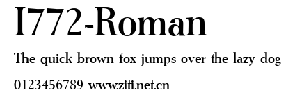 I772-Roman.ttf字體轉換器圖片