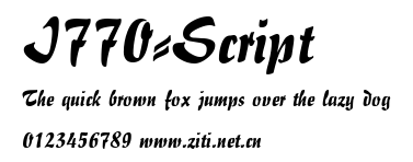 I770-Script.ttf字體轉換器圖片