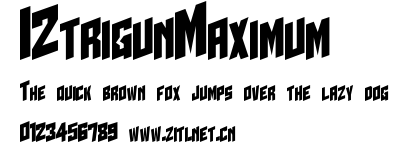 I2trigunMaximum.ttf字體轉換器圖片