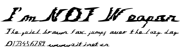 I'm NOT Weapon.ttf字體轉換器圖片