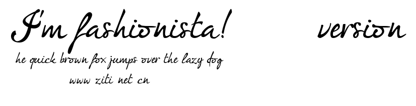 I'm fashionista!_DEMO-version.ttf字體轉換器圖片