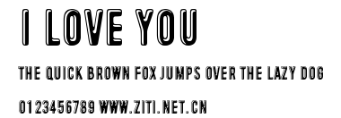 I love you.ttf字體轉換器圖片