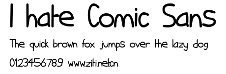 I hate Comic Sans.ttf字體轉換器圖片