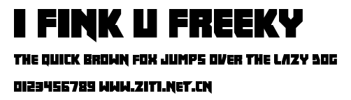 I fink u freeky.ttf字體轉換器圖片