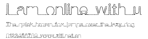 I am online with u.ttf字體轉換器圖片