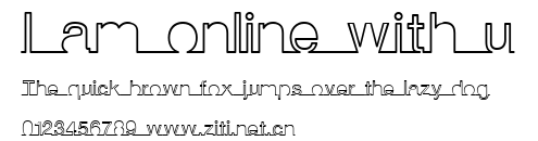 I am online with u.ttf字體轉換器圖片