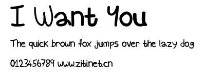 I Want You.ttf字體轉換器圖片