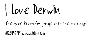 I Love Derwin.ttf字體轉換器圖片