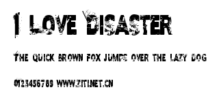 I Love Disaster.ttf字體轉換器圖片