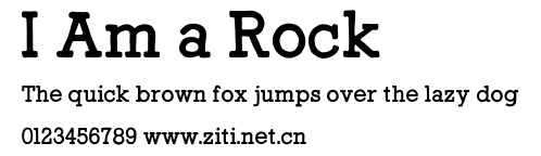 I Am a Rock.ttf字體轉換器圖片