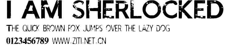 I AM SHERLOCKED.ttf字體轉換器圖片