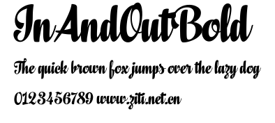 InAndOutBold.ttf字體轉換器圖片