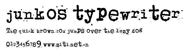 junkos typewriter.ttf字體轉換器圖片
