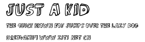 just a kid.ttf字體轉換器圖片