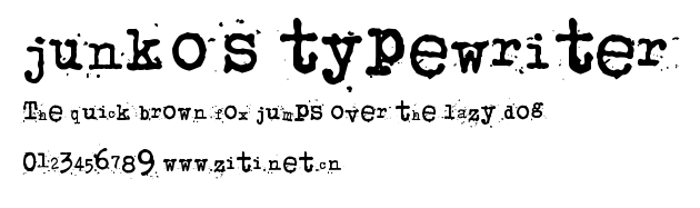 junko's typewriter.ttf字體轉換器圖片
