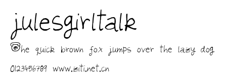 julesgirltalk.ttf字體轉換器圖片