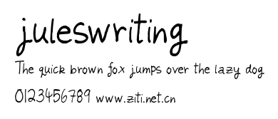juleswriting.ttf字體轉換器圖片