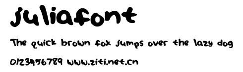 juliafont.ttf字體轉換器圖片