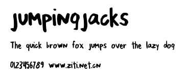 jumpingjacks.ttf字體轉換器圖片
