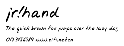 jr!hand.ttf字體轉換器圖片