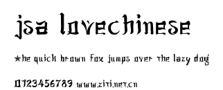 jsa lovechinese.ttf字體轉換器圖片
