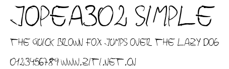 jopea302 Simple.ttf字體轉換器圖片
