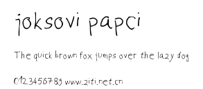 joksovi papci.ttf字體轉換器圖片