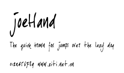 joeHand.ttf字體轉換器圖片
