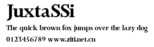 JuxtaSSi.ttf字體轉換器圖片