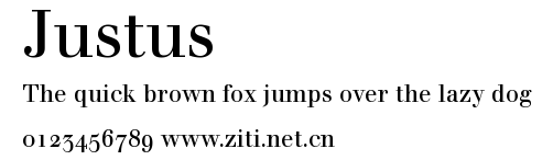 Justus.ttf字體轉換器圖片