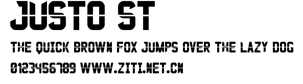 Justo St.ttf字體轉換器圖片
