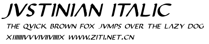 Justinian Italic.ttf字體轉換器圖片