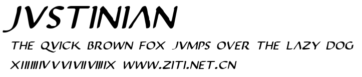 Justinian.ttf字體轉換器圖片