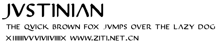 Justinian.ttf字體轉換器圖片