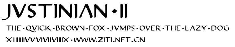 Justinian 2.ttf字體轉換器圖片