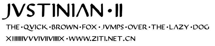 Justinian 2.ttf字體轉換器圖片