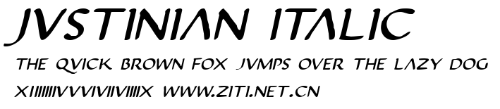 Justinian Italic.ttf字體轉換器圖片
