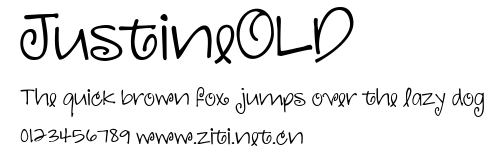 JustineOLD.ttf字體轉換器圖片