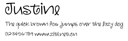 Justine.ttf字體轉換器圖片