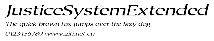 JusticeSystemExtended.ttf字體轉換器圖片