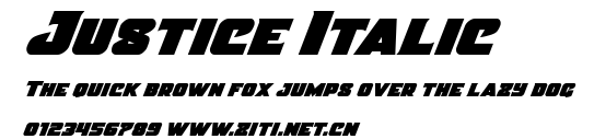 Justice Italic.ttf字體轉換器圖片