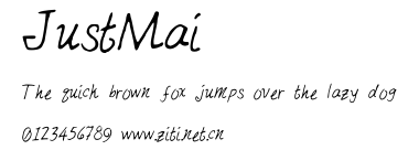 JustMai.ttf字體轉換器圖片