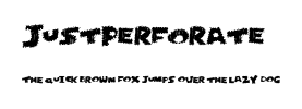 JustPerforate.ttf字體轉換器圖片