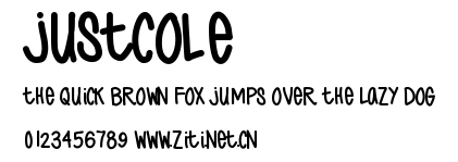 JustCole.ttf字體轉換器圖片