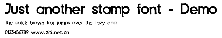 Just another stamp font - Demo.ttf字體轉換器圖片