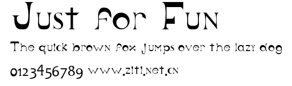 Just for Fun.ttf字體轉換器圖片