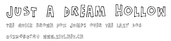 Just a dream Hollow.ttf字體轉換器圖片
