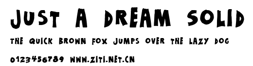 Just a dream Solid.ttf字體轉換器圖片