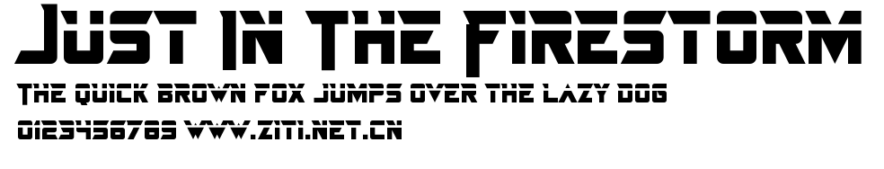 Just In The Firestorm.ttf字體轉換器圖片
