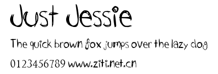 Just Jessie.ttf字體轉換器圖片